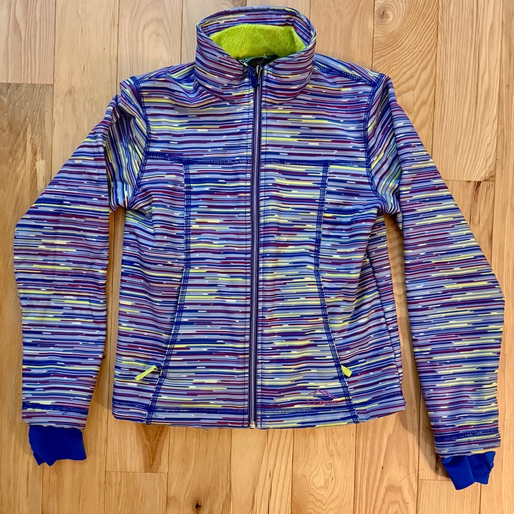 LL Bean Fleece Lined Jacket with Thumb Holes
